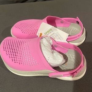 Pink lite ride crocs
